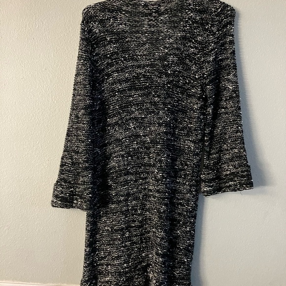 Knitted BCBG Maxazria cardigan, sweater black white - Picture 2 of 3